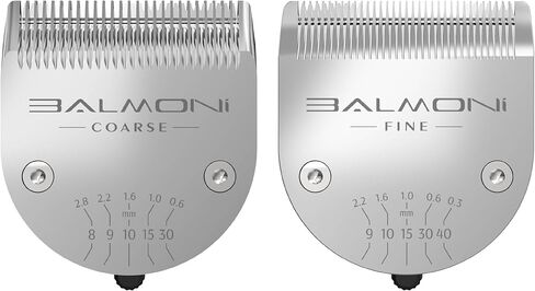 Professional Coarse + Fine 5-in-1 Clipper Blades (2-Pack) for 580 Series – Adjustable 0.6–2.8mm Detachable Metal Blades, Wahl Compatible, Steel Comb Ready (Coarse x2) in Saudi Arabia