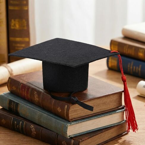 Dog Graduation Cap with Red Tassel, Dog Graduation Outfit, Pet Graduation Cap Hat for Puppies Cats in Kuwait
