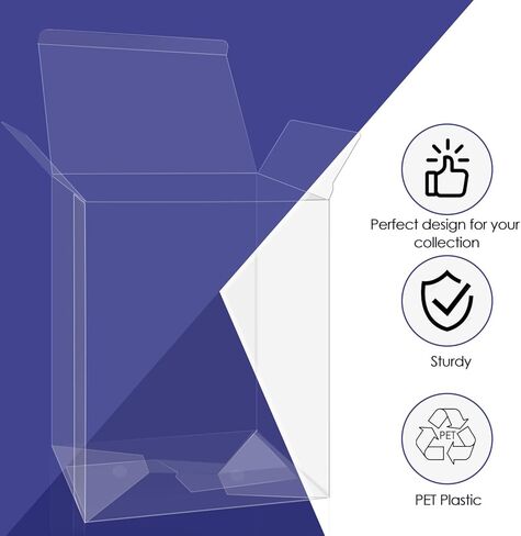 100 Pack Clear Protectors Case Compatible with Funko, 4" Pop Figures, Strong Thick Plastic Protectors in Saudi Arabia