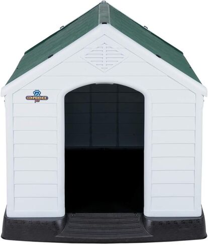 Confidence Pet Large Waterproof Plastic Dog Kennel Outdoor House Green in Kuwait