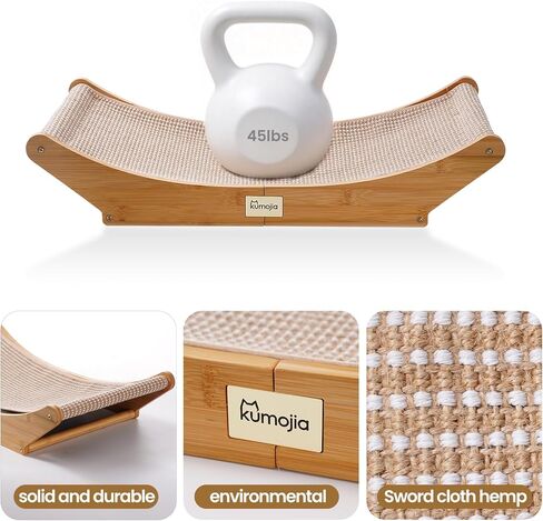 Sisal Cat Scratcher Bed, Cat Hammock Lounge, Cat Furniture & Nail File Scratcher, Scratching Post for Indoor Adult Cats in Kuwait