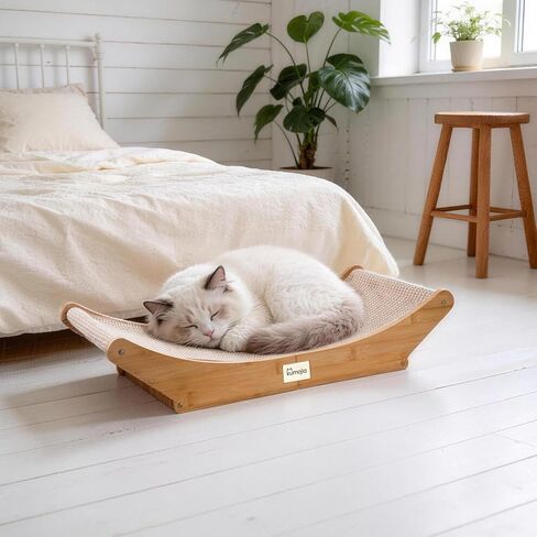 Sisal Cat Scratcher Bed, Cat Hammock Lounge, Cat Furniture & Nail File Scratcher, Scratching Post for Indoor Adult Cats in Kuwait