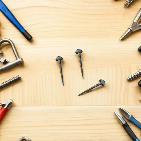 TEHAUX 50 Pcs Small Iron Horseshoe Nails Sturdy Horseshoe Tool Compact Farrier Supply for Horse Hoof Maintenance in Kuwait