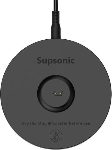 قاعدة شحن عالمية من شركة Supsonic، شحن لاسلكي للاستخدام مع كوب القهوة الساخن Supsonic، باللون الأسود in Kuwait