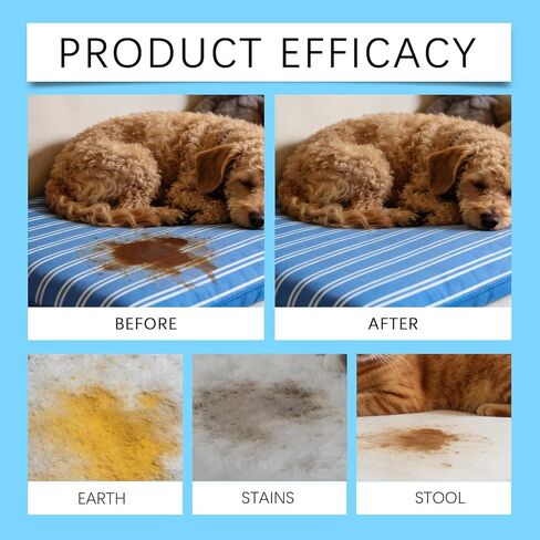 Pet Stain & Strong Odor Eliminator, Dog & Cat Pee Urine Destroyer for Carpet, Upholstery - Cleaner Spray for Pet Stain Remover, Urine, Poop, Pee, Deodorizer, Air Freshener in Home & Car - 5oz in Kuwait