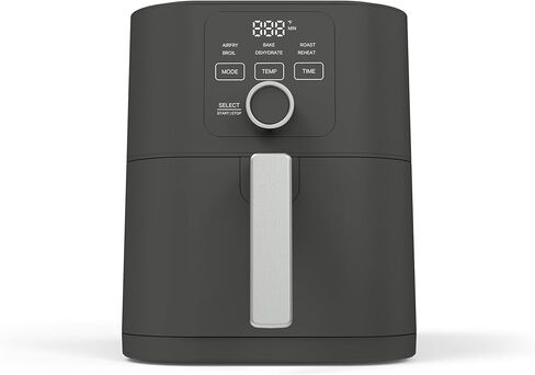 مقلاة هوائية مارثا ستيوارت 6QT، 6 في 1، خبز، شواء، تحميص، قلي بالهواء، تجفيف، إعادة تسخين، سلة سيراميك غير لاصقة، نتائج مقرمشة سريعة، درجة حرارة 400 درجة فهرنهايت كحد أقصى، تذكير بالرج، كريم الكتان in Kuwait