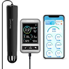 kactoily WiFi Aquarium Water Quality Monitor – 7 Parameter Digital Aquarium Water Tester for pH ORP EC TDS Salinity SG Temp, Freshwater & Saltwater Tanks in Saudi Arabia