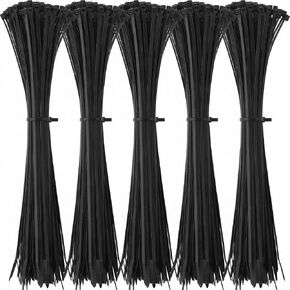 Shappy 18 Inch 500 Pack Long Zip Ties Heavy Duty, 200 Lbs Ultra Exclusive Strong Black Cable Ties, Large Industrial Electrical Cable Ties for Indoor Outdoor Plastic Tie Wraps in Kuwait