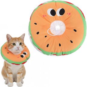 Cat Cone Collar Adjustable Soft Cat Cone to Stop Licking Scratching Comfy Elizabethan Collars Cute Lightweight Comfortable Donut Collar for Small Dogs Cats Kitten After Surgery in Kuwait