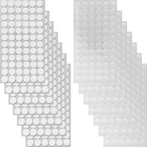 Self Adhesive Dots, Strong Adhesive 600pcs(300 Pairs) 6 Color 3/4" Diameter Sticky Back Nylon Dot, Hook & Loop Dots with Waterproof Sticky Glue Tapes, Suitable for Classroom, Office, Home in Kuwait