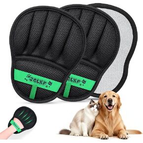 Upgraded Pet Hair Removal Glove for Dogs & Cats, Electrostatic Five-Finger Hair Remover for Furniture, Couch, Carpet, Clothing& Car Seat, 1Pcs Reusable Magic Brush Pet Hair Remover Tool (Black) in Saudi Arabia
