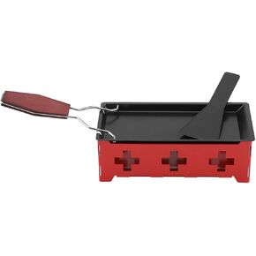 Portable Cheese Raclette, Non Stick Mini Baking Tray, Foldable Handle Raclette Set with Even Melt Design, Ideal for Home Kitchen in Saudi Arabia