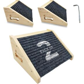Dog Ramp for Stairs, Non Slip Dog Stairs, Sturdy Wooden Pet Steps for Small Dogs and Cats Fits Staircase Indoor, Support for Injured and Senior Pets in Kuwait