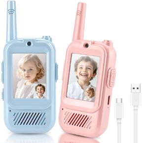 Walkie Talkies for Kids Rechargeable Toys for Ages 5-7 Boys Girls, 22 Channels 2 Way Radio Toy Christmas Birthday Gifts for Girls Boys Ages 3-12 Camping Hiking Outdoor Easter Basket Stuffers in Kuwait