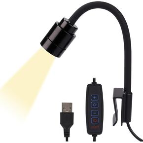 Mini Aquarium Spotlight, Clip-On Gooseneck Lamp, 15°-90° Zoom in Kuwait