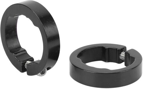 2Pcs Bike Grips Clamping Rings, Aluminum Alloy Beautiful Practical Bike Grip Lock On Clamps for 22.2mm Bike Handlebar,Bicycle Grip Lock On Clamps in Saudi Arabia