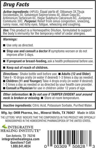 Cedar X® Formula (2 fl oz) in Saudi Arabia