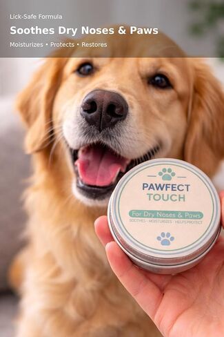 Dog Paw Balm for Dry Cracked Paws & Noses, Moisturizing Paw Pad Balm & Dog Nose Balm with Shea Butter, Dog Paw Moisturizer for Dogs, Safe to Lick, 1 oz in Kuwait