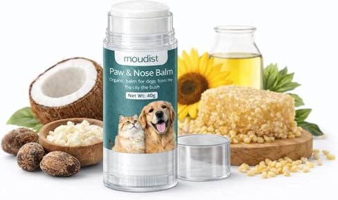 Dog Paw Balm Stick for Dry Cracked Paws – Moisturizing Paw & Nose Balm for Dogs & Cats – Easy Application, Non-Greasy Protection (40g) in Kuwait