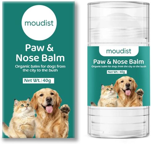 Dog Paw Balm Stick for Dry Cracked Paws – Moisturizing Paw & Nose Balm for Dogs & Cats – Easy Application, Non-Greasy Protection (40g) in Kuwait