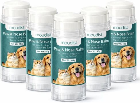 Dog Paw Balm Stick for Dry Cracked Paws – Moisturizing Paw & Nose Balm for Dogs & Cats – Easy Application, Non-Greasy Protection (40g) in Kuwait