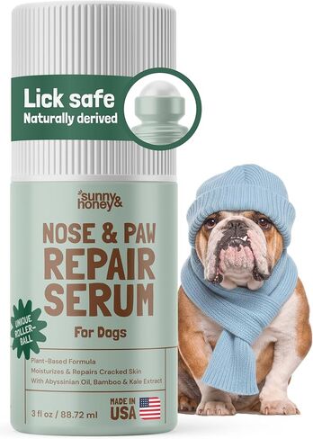 Sunny & Honey Dog Paw Balm - Lick-Safe Paw Wax for Dogs, Moisturizing Dry Pads and Cracked Noses (3oz,1-pc) in Kuwait