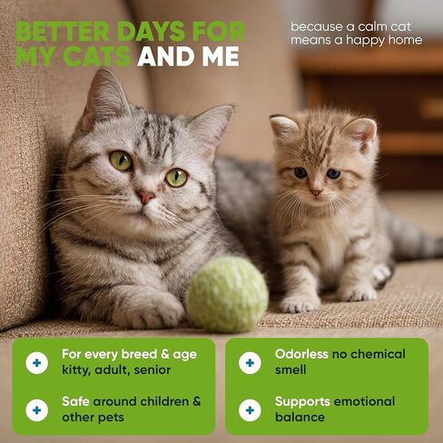 STÙNICK Cat Calming Diffuser 1 Diffuser and 2 Reffils 60-Day - Cat Pheromone Diffuser for Stress, Pee Spraying, Cat Fighting, Aggression, Excessive Meowing & Scratching - 60-Day Refill Included in Kuwait