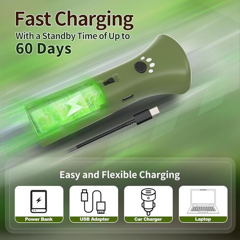 Dog Bark Deterrent Devices,Ultrasonic Anti Barking Device for Dogs, Portable Dog Training Device,Stopping Own or Neighbor's Dog Barking,Safe & Effective for Indoor & Outdoor Use(Green) in Kuwait