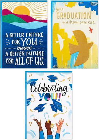 Hallmark Graduation Cards Assortment, Better Future (Pack of 3 Cards with Envelopes) in Saudi Arabia