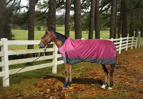 Turnout 1680D Horse Waterproof BLAKNET Winter Horse Blankets (006-Pink Zebra, 83") in Kuwait