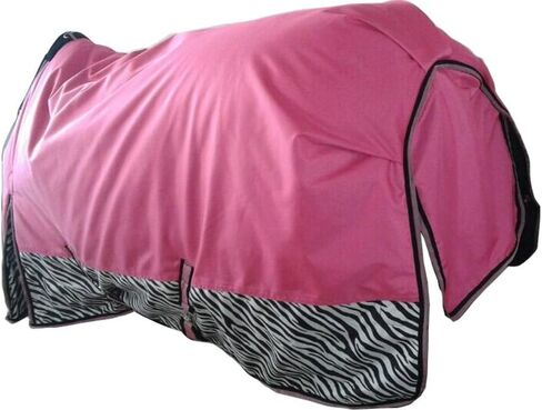 Turnout 1680D Horse Waterproof BLAKNET Winter Horse Blankets (006-Pink Zebra, 83") in Kuwait