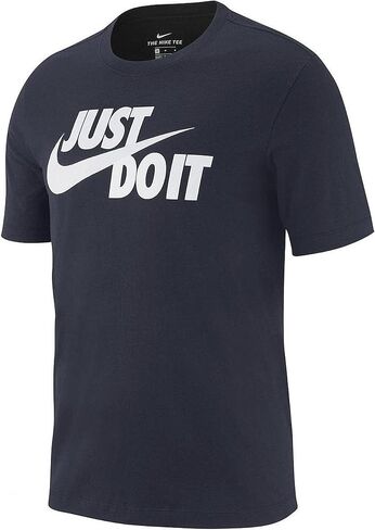 Nike Men's Sportswear Tee Just Do It Swoosh (X-Large, Orange/White) in Saudi Arabia