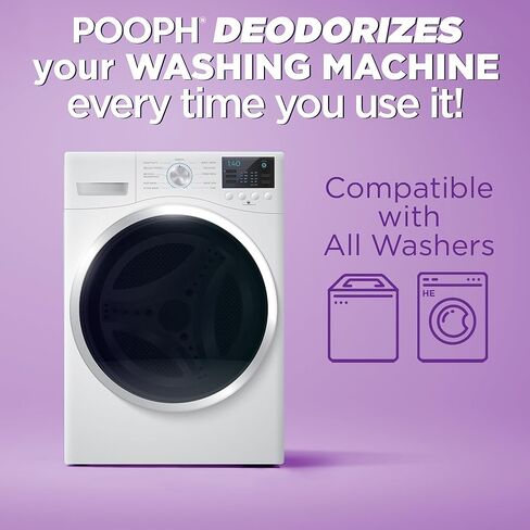 POOPH Pet Odor Eliminator Laundry Additive - 2-32oz Bottles - Eliminates Odors at the Molecular Level, Dogs, Cats, Freshener, Eliminator, Urine, Poop, Pee, Deodorizer, Puppy, Fresh, Clean in Kuwait