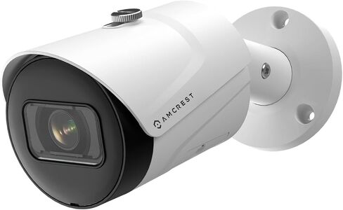 كاميرا Amcrest UltraHD 4K (8MP) خارجية رصاصة POE IP، 3840x2160، رؤية ليلية 98 قدمًا، عدسة 2.8 مم، IP67 مقاومة للطقس، تسجيل MicroSD، أبيض (REP-IP8M-2496EW-V2) (متجدد) in Saudi Arabia