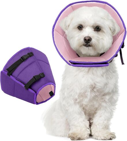Dog Cone Collar After Surgery, Soft Cone for Small Dogs to Stop Licking, Adjustable Elizabethan Collar for Dogs, Lightweight Breathable Dog Recovery Cones for Wound Healing & Hot Spots in Saudi Arabia