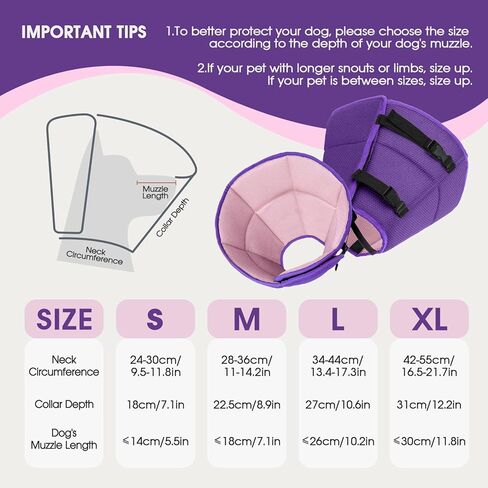 Dog Cone Collar After Surgery, Soft Cone for Small Dogs to Stop Licking, Adjustable Elizabethan Collar for Dogs, Lightweight Breathable Dog Recovery Cones for Wound Healing & Hot Spots in Saudi Arabia