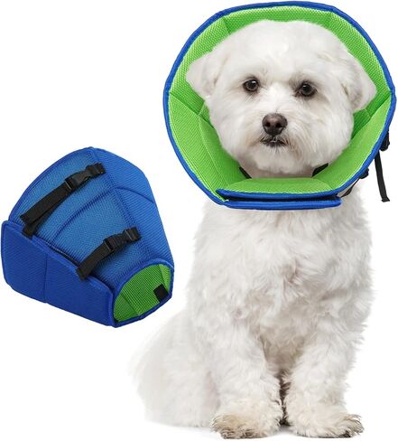 Dog Cone Collar After Surgery, Soft Cone for Small Dogs to Stop Licking, Adjustable Elizabethan Collar for Dogs, Lightweight Breathable Dog Recovery Cones for Wound Healing & Hot Spots in Saudi Arabia