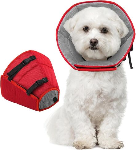 Dog Cone Collar After Surgery, Soft Cone for Small Dogs to Stop Licking, Adjustable Elizabethan Collar for Dogs, Lightweight Breathable Dog Recovery Cones for Wound Healing & Hot Spots in Saudi Arabia