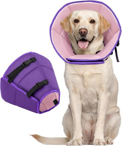 Dog Cone Collar After Surgery, Soft Cone for Small Dogs to Stop Licking, Adjustable Elizabethan Collar for Dogs, Lightweight Breathable Dog Recovery Cones for Wound Healing & Hot Spots in Saudi Arabia