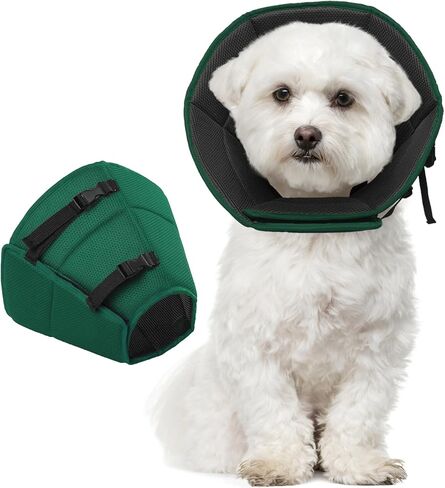 Dog Cone Collar After Surgery, Soft Cone for Small Dogs to Stop Licking, Adjustable Elizabethan Collar for Dogs, Lightweight Breathable Dog Recovery Cones for Wound Healing & Hot Spots in Saudi Arabia