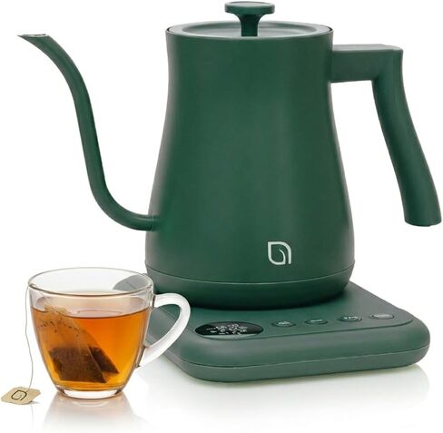 WILLOW ECO SERIES Gooseneck Electric Kettle with 5 Temperature Presets and Keep Warm Feature, 1L Pour Over Kettle for Coffee & Tea, 1200W Quick Heating with 100% Stainless Steel Interior Water Heater in Saudi Arabia
