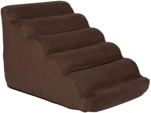 Snoozer Pet Products - Scalloped Dog Stairs | Small - Hot Fudge in Kuwait