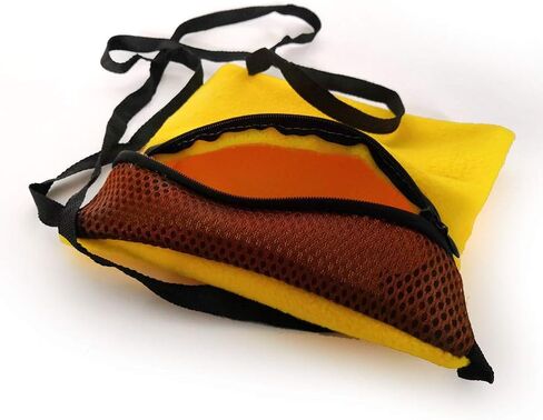 2-Pack Sugar Glider Pouch & Hamster Leash, Adjustable Rat/Bearded Dragon Carrier Bonding Bag—Portable Dwarf Hamster Travel Cage Accessories（Pink & Yellow） in Kuwait