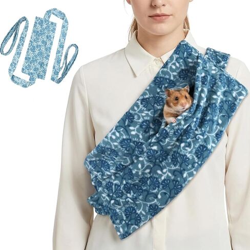 Single Guinea Pig Carrier, Guinea Pig Backpack for Small Pets, Portable Pet Sling with Breathable Mesh Design for Travel, Vet Visits and Outdoor Adventures, Blue in Kuwait