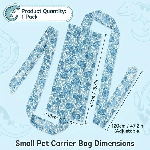 Single Guinea Pig Carrier, Guinea Pig Backpack for Small Pets, Portable Pet Sling with Breathable Mesh Design for Travel, Vet Visits and Outdoor Adventures, Blue in Kuwait