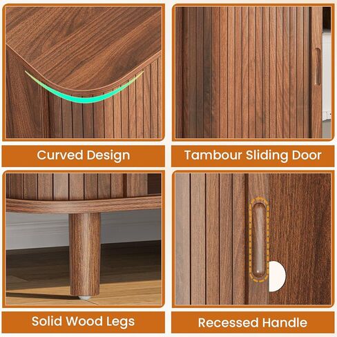 حاوية صندوق فضلات القطط من سنوغهوم، أثاث صندوق فضلات مخفي مقاس 35.4 بوصة مع باب منزلق، خزانة صندوق فضلات مخفية حديثة، بيت خشبي داخلي للقطط، حامل تلفزيون، طاولة جانبية لغرفة المعيشة، خشب الجوز in Kuwait