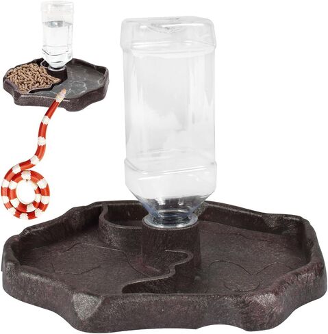 Automatic Reptile Water Feeder, Turtle Food and Water Bowl, Tortoise Water Bottle, Water Dispenser for Snake Bearded Dragon Lizard and Chameleon in Kuwait