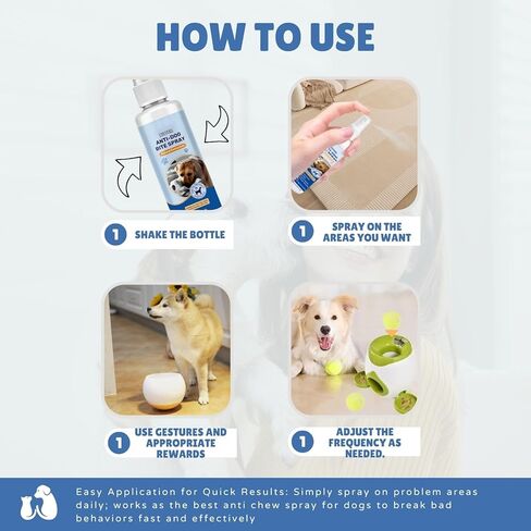 No Chew Spray for Dogs,Bitter Apple Spray for Dogs to Stop Chewing,Can Effectively Protect The Safety of Furniture,Plant,Shoes, Etc,Safe for People and Pets,Alcohol-Free, Indoor/Outdoor Use,3.38oz in Kuwait