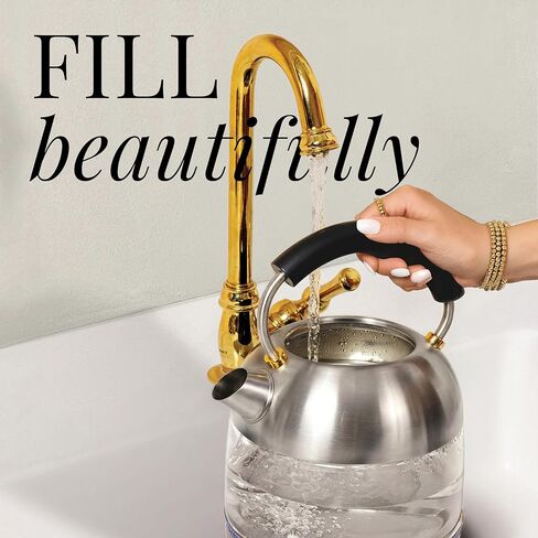 Stainless Steel Electric Kettle with Temperature Control - BPA and Plastic Free Electric Kettle with Keep Warm Function, Borosilicate Glass - Fast 1500W Hot Water Boiler, Auto Shut-Off in Kuwait