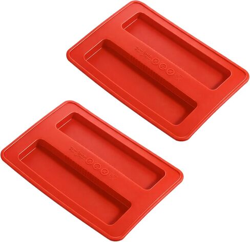 2 PCS Silicone Toaster Top Cover, 2 Slice Silicone Toaster Dust Covers Lid Sandwich Machine Part Accessories Universal Bread Machines Cover for Bread Maker,Sandwich Machine Part Accessories (Red) in Kuwait